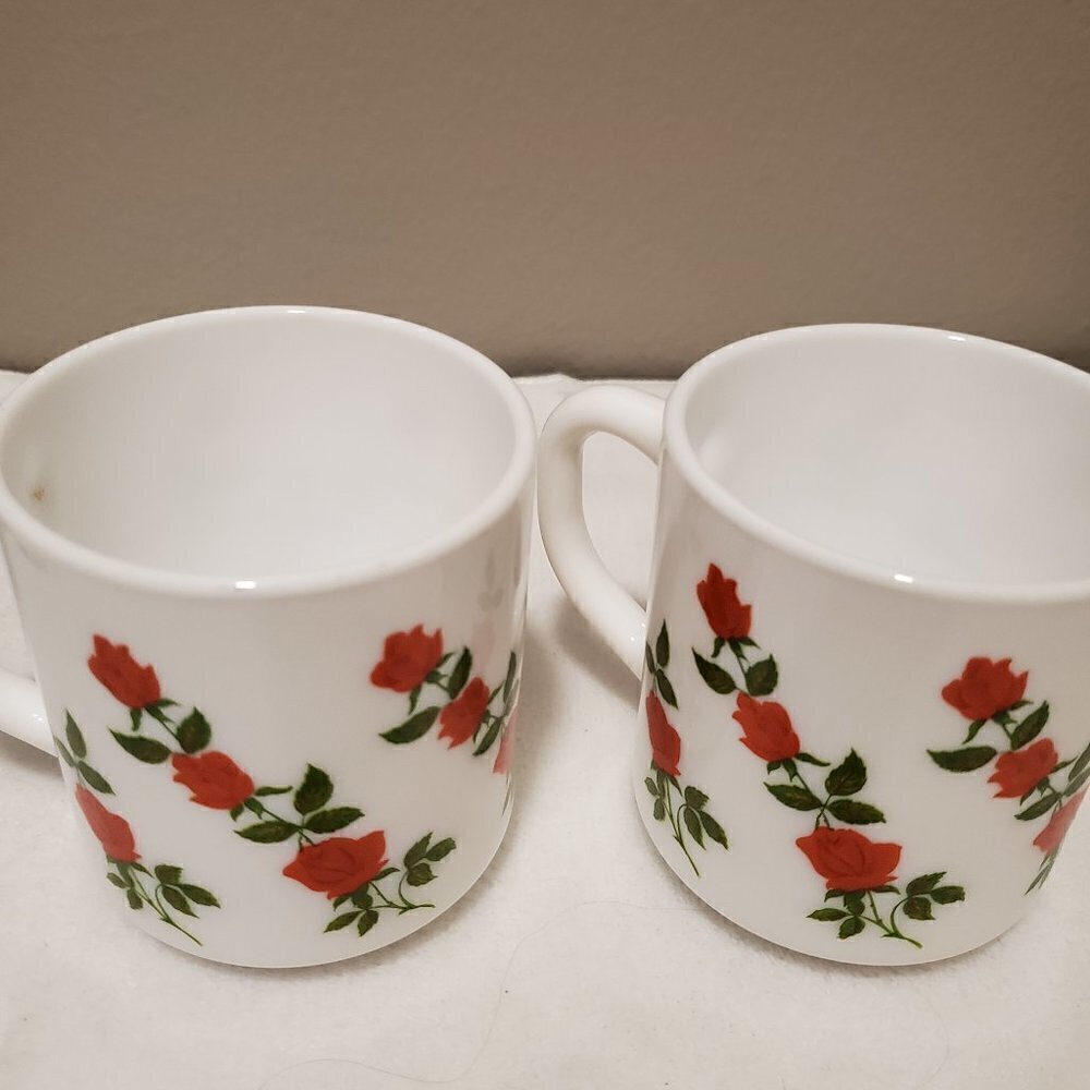 Vintage arcopal milk glass